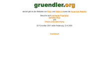 Tablet Screenshot of gruendler.org